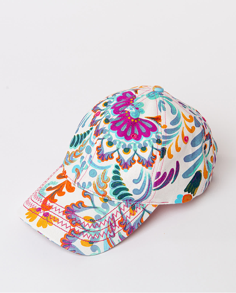 Surkana Gorra Béisbol Estampada Blanco