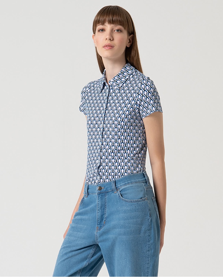 Surkana Jeans Denim Rectos Oversize Azul Celeste