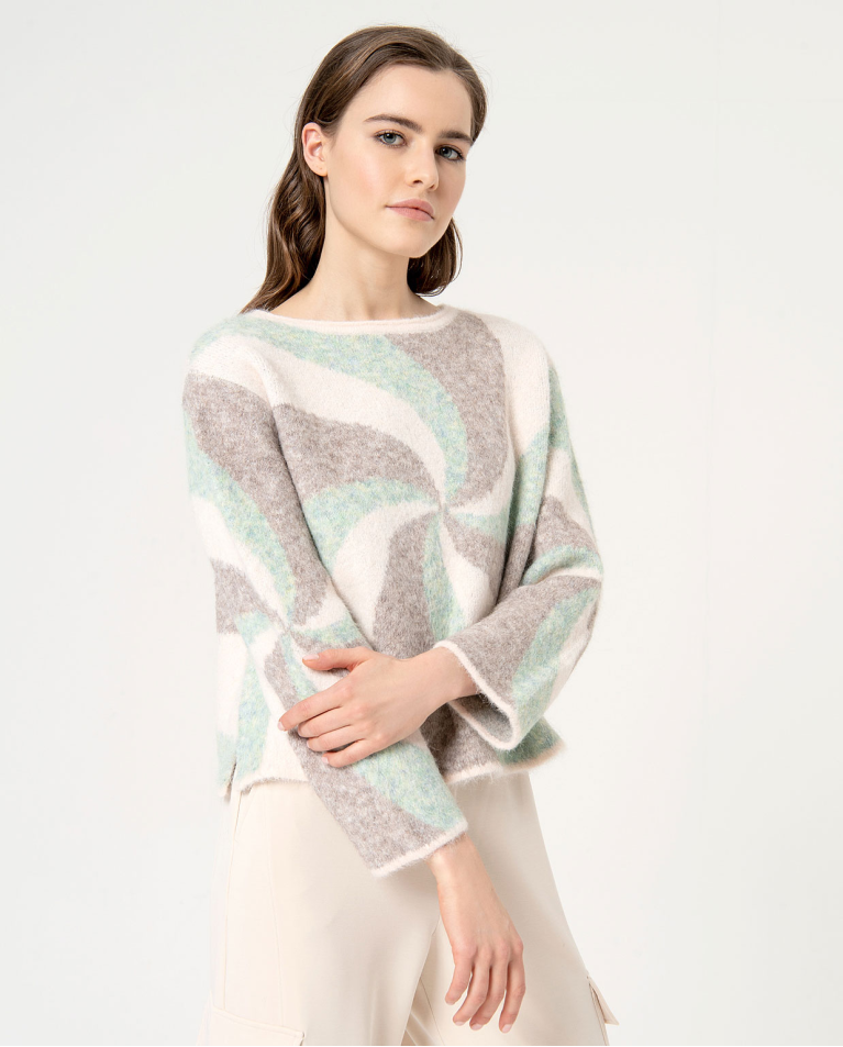 surkana Jersey corto jacquard Crudo