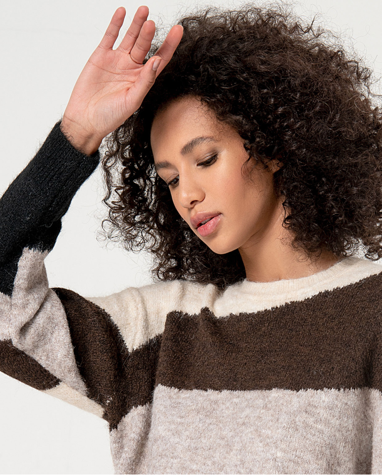 Surkana Jersey De Punto Escote Redondo Piedra