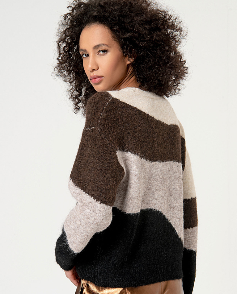 Surkana Jersey De Punto Escote Redondo Piedra