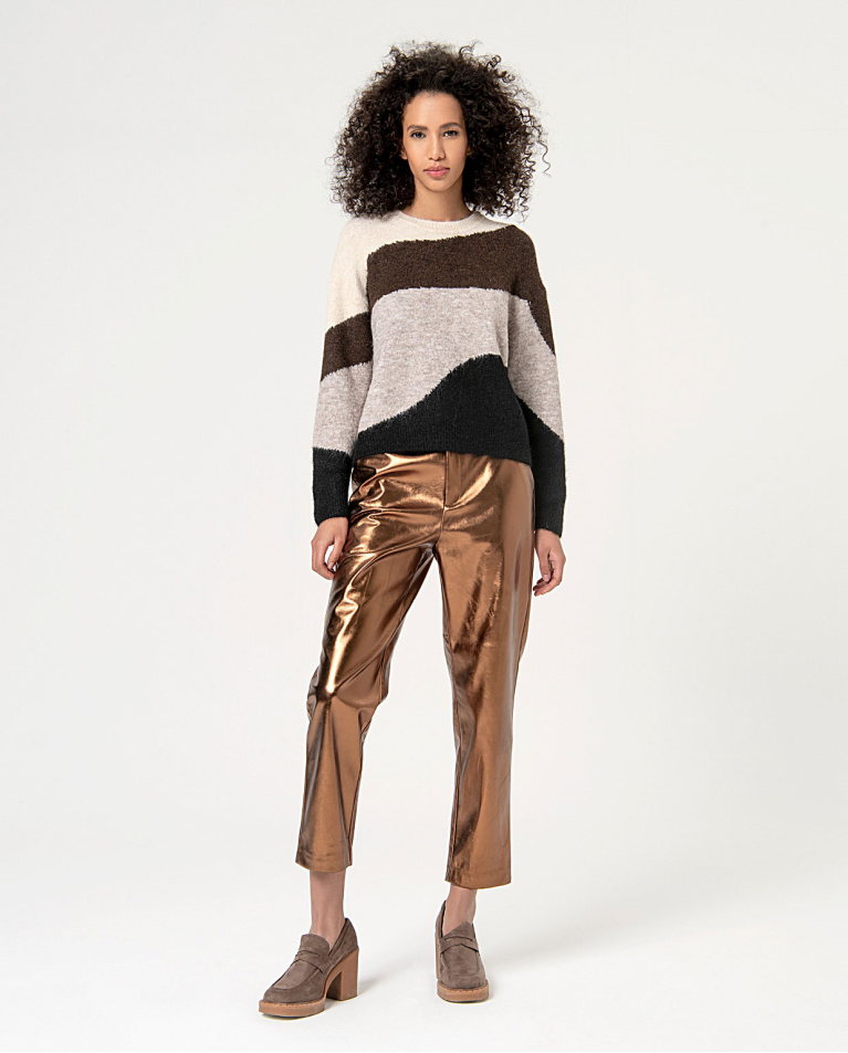 Surkana Jersey De Punto Escote Redondo Piedra