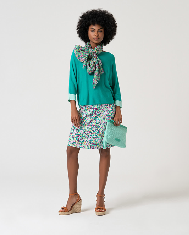 Surkana Jersey De Punto Manga Murciélago Esmeralda