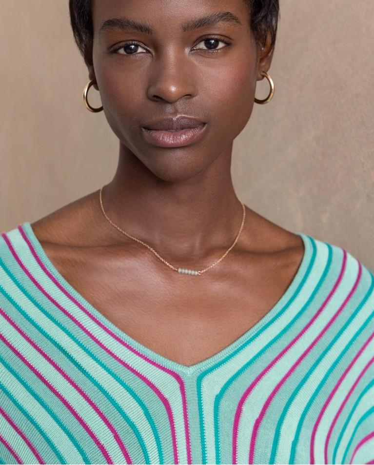 Surkana Jersey De Punto Manga Murciélago Turquesa