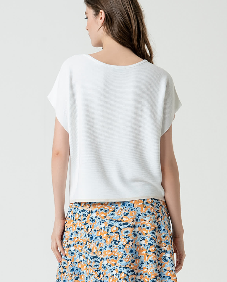 Surkana Jersey Manga Corta De Punto Liso Piedra