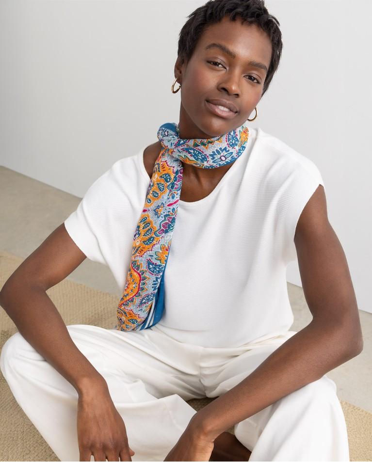 surkana Jersey manga corta de punto liso Piedra