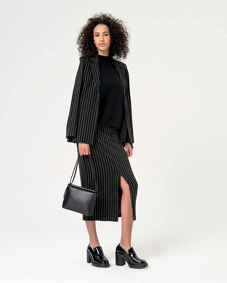 Surkana Jersey Oversize Punto Grueso Negro