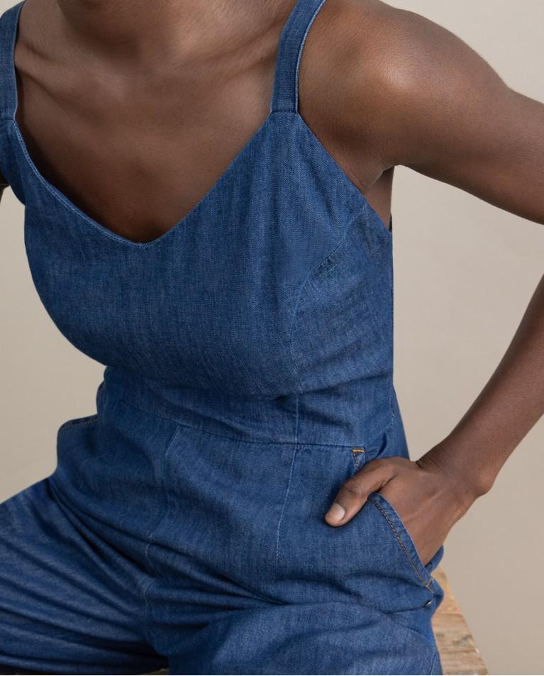 Surkana Mono Denim De Tirantes Azul