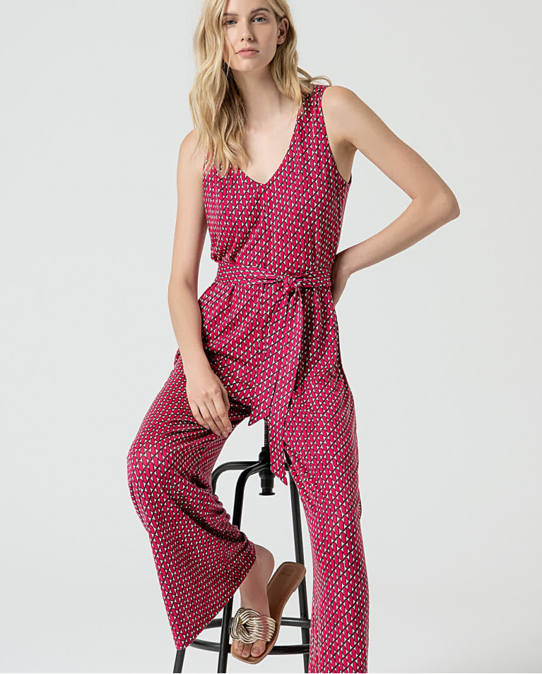 Surkana Mono Lyocell Estampado Fucsia