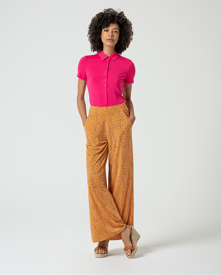 surkana Pantalón elástico fluido Amarillo