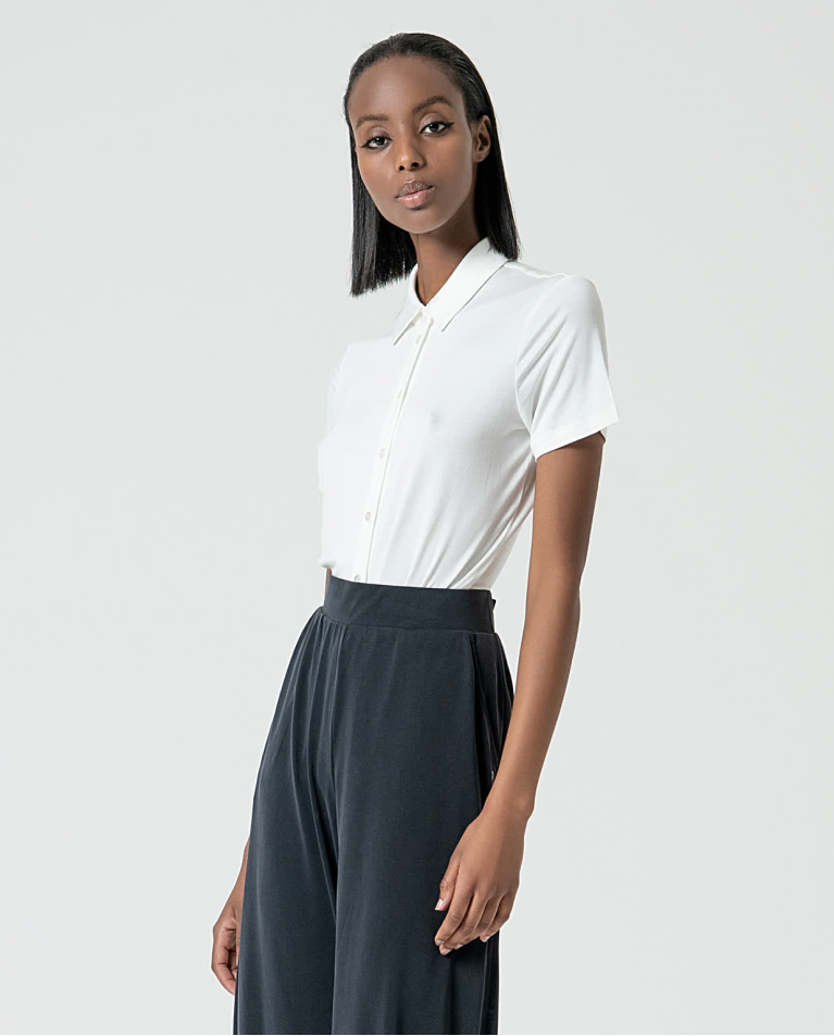 Surkana Pantalón Largo Wide Leg Elástico Negro