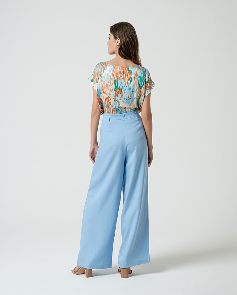 Surkana Pantalón Sastre Liso Azul