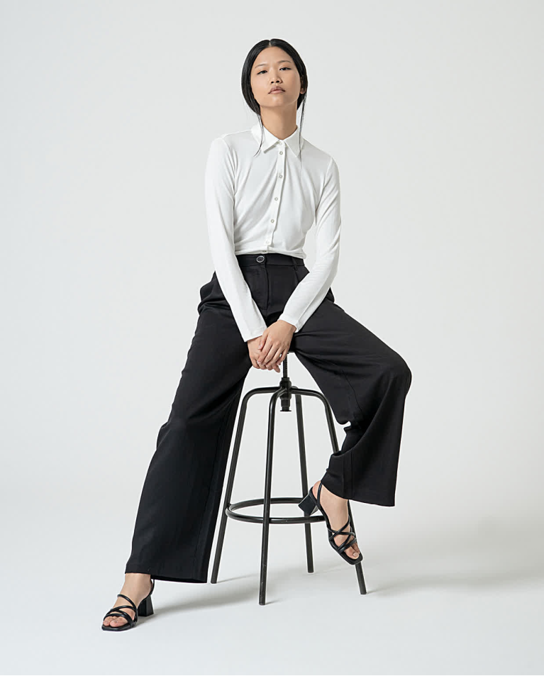 Surkana Pantalón Sastre Liso Negro