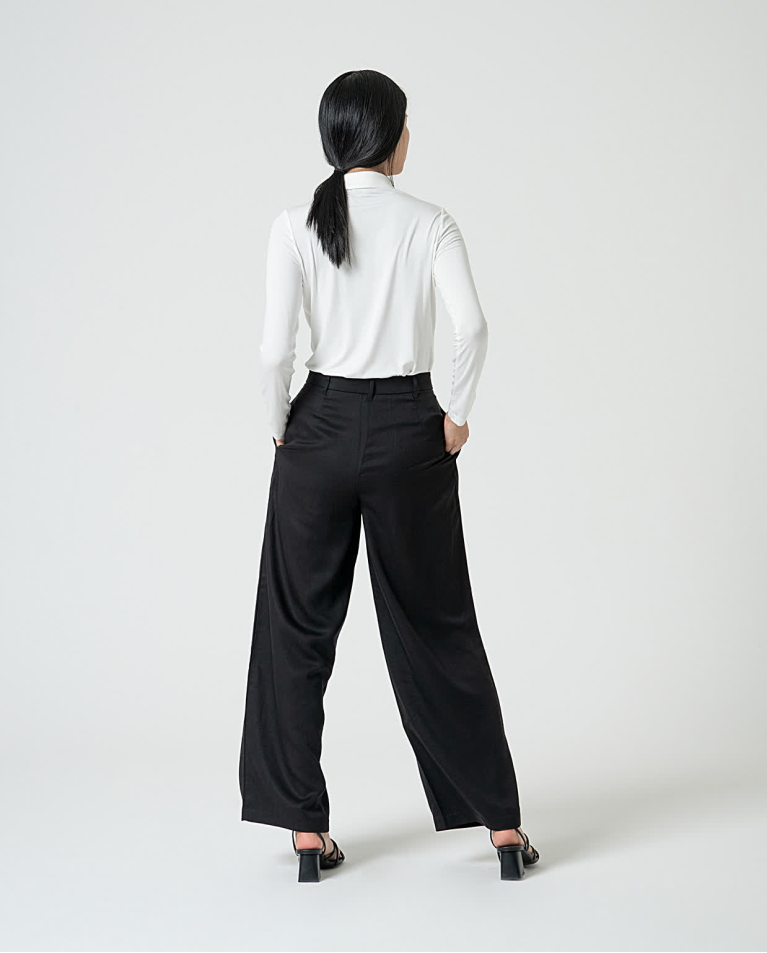 Surkana Pantalón Sastre Liso Negro