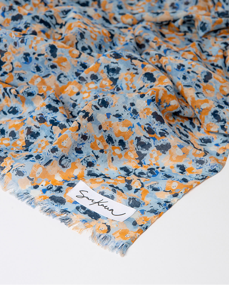 Surkana Pañuelo Foulard Algodón Estampado Multi