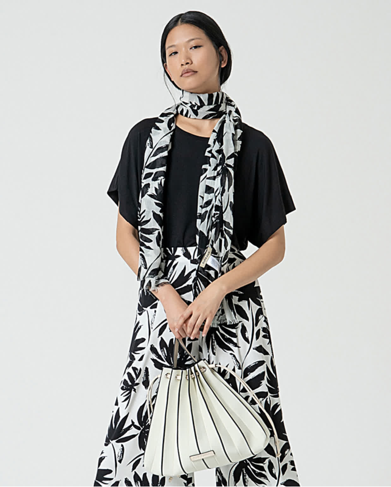 surkana Pañuelo foulard algodón estampado Negro