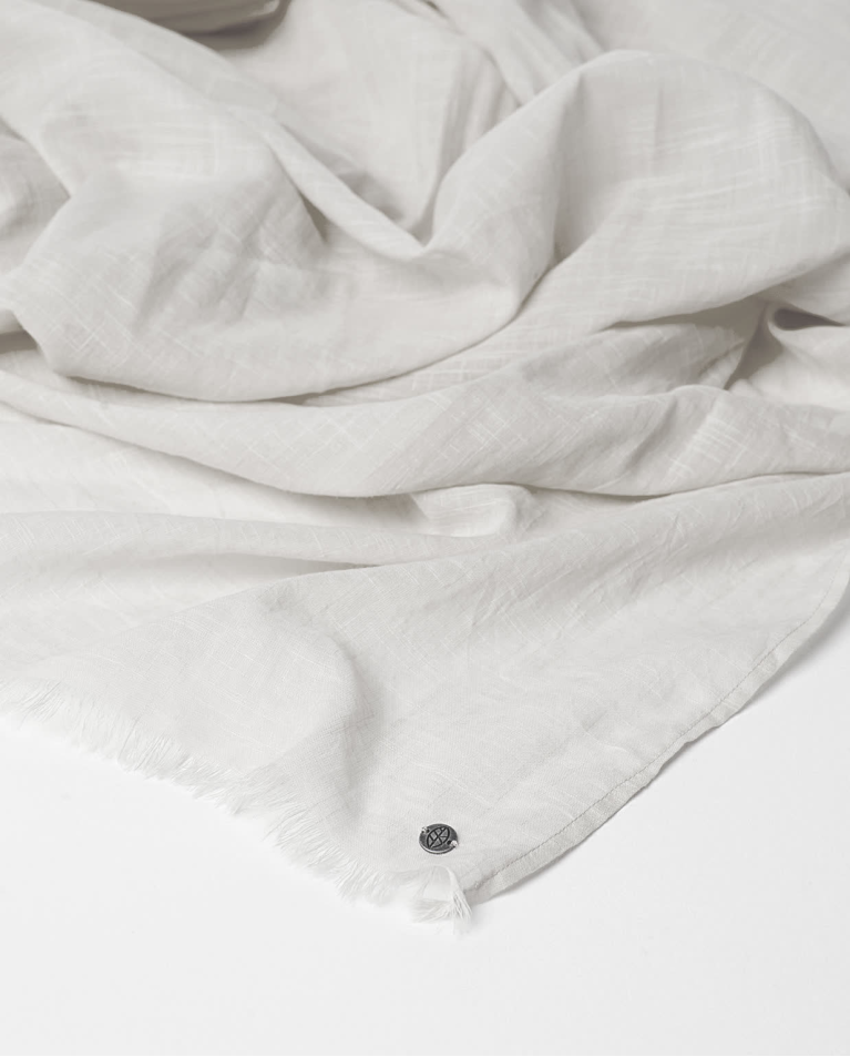 Surkana Pañuelo Foulard Algodón Liso Blanco