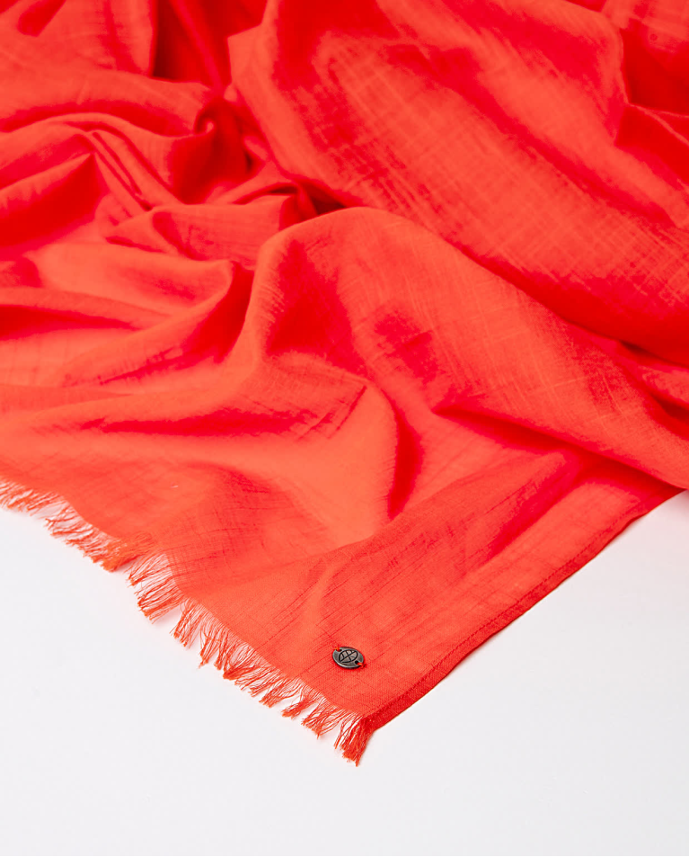 Surkana Pañuelo Foulard Algodón Liso Naranja