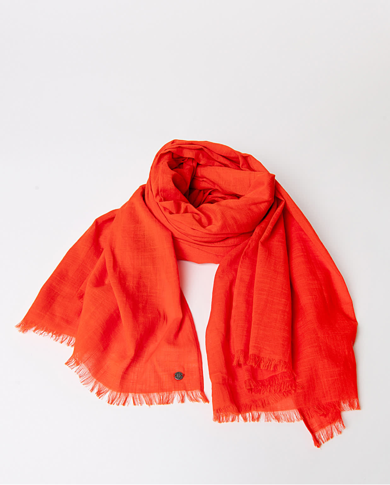 surkana Pañuelo foulard algodón liso Naranja