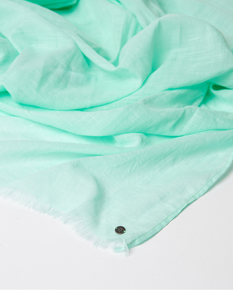 Surkana Pañuelo Foulard Algodón Liso Turquesa