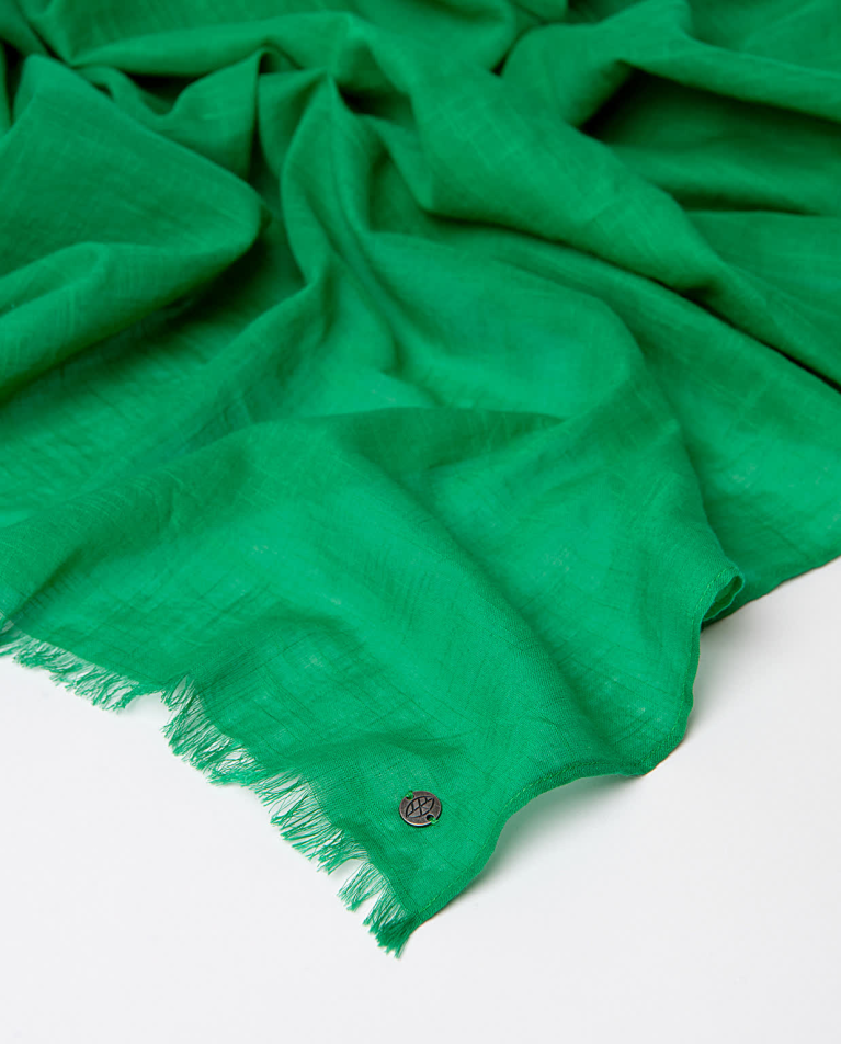 Surkana Pañuelo Foulard Algodón Liso Verde