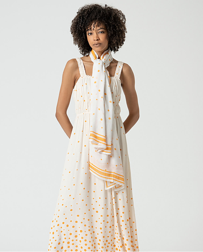 surkana Pañuelo foulard estampado Beige