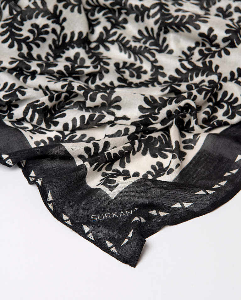 Surkana Pañuelo Foulard Estampado Blanco