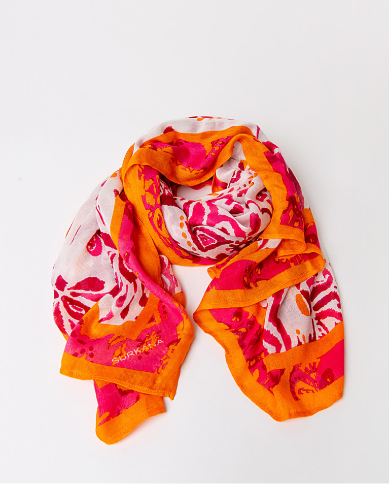 Surkana Pañuelo Foulard Estampado Blanco