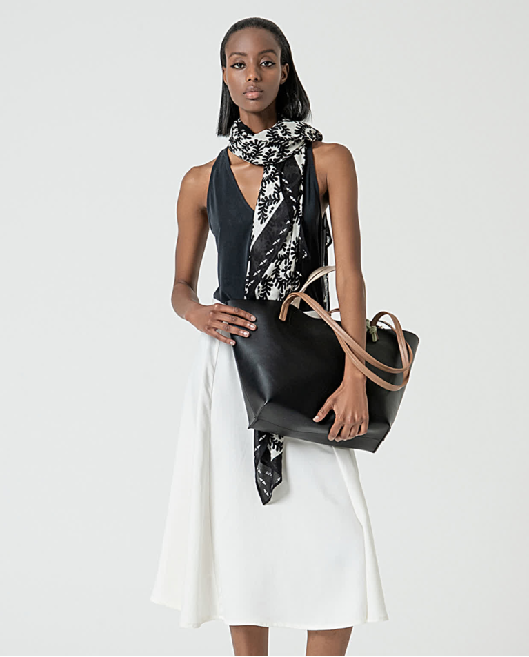 surkana Pañuelo foulard estampado Blanco