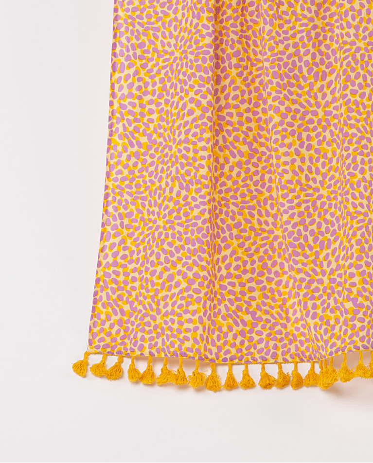 surkana Pareo algodón estampado Amarillo