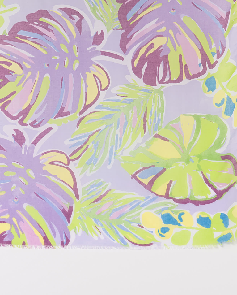 Surkana Pareo Rectangular Estampado Lila