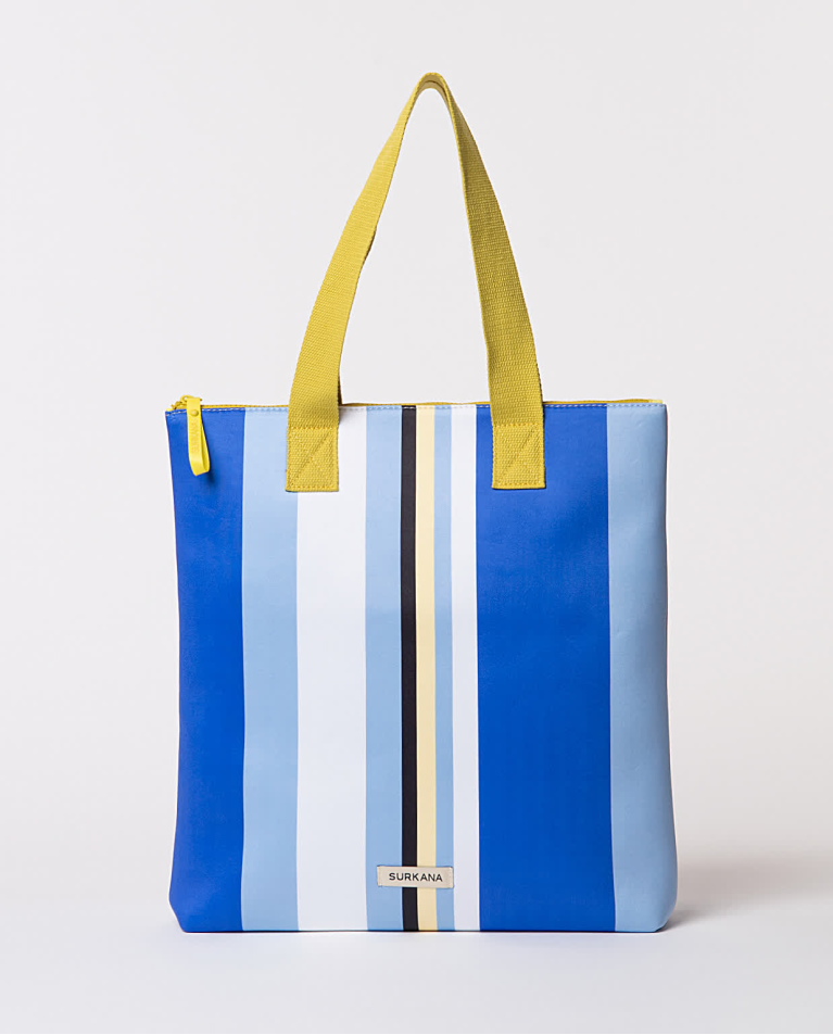 Surkana Shopper De Neopreno Estampado Azul