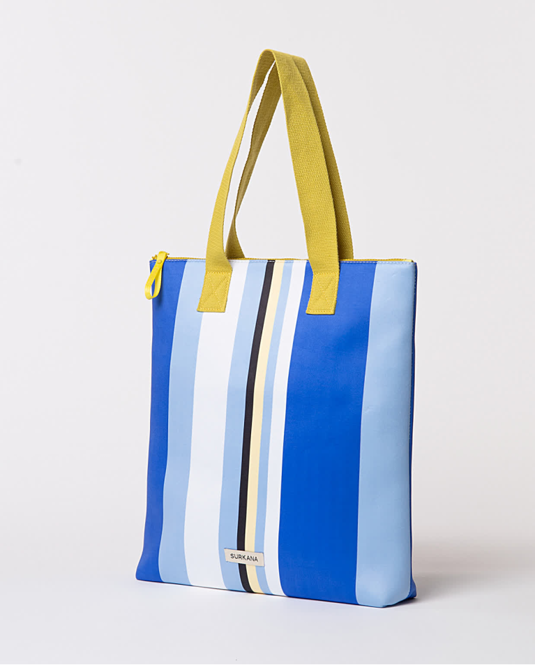 Surkana Shopper De Neopreno Estampado Azul