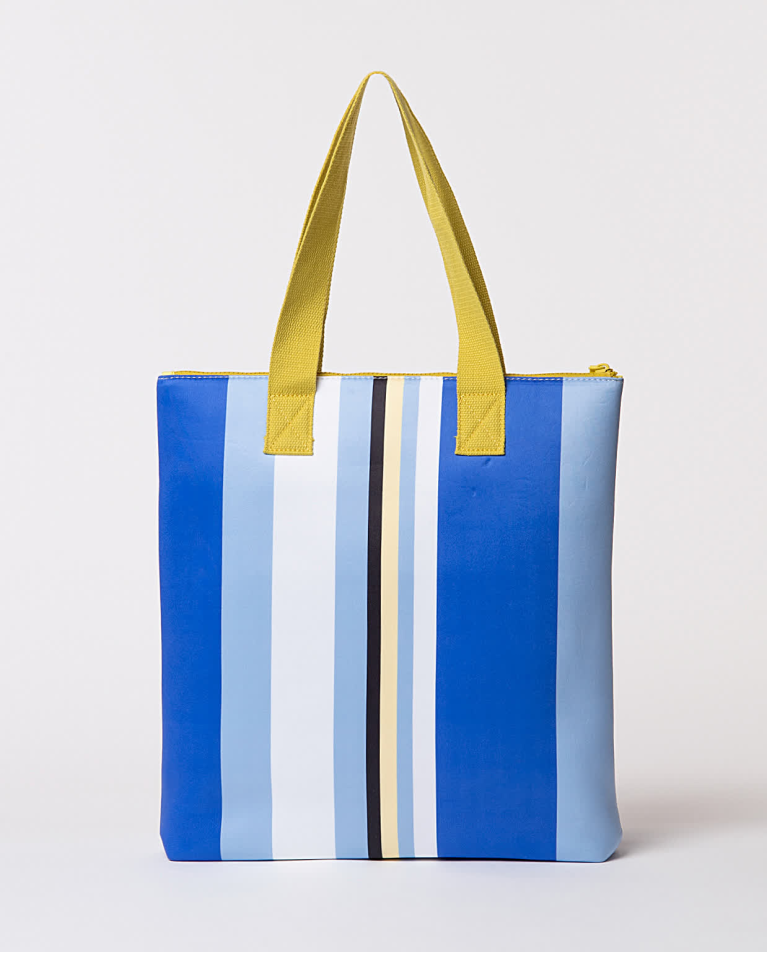 Surkana Shopper De Neopreno Estampado Azul