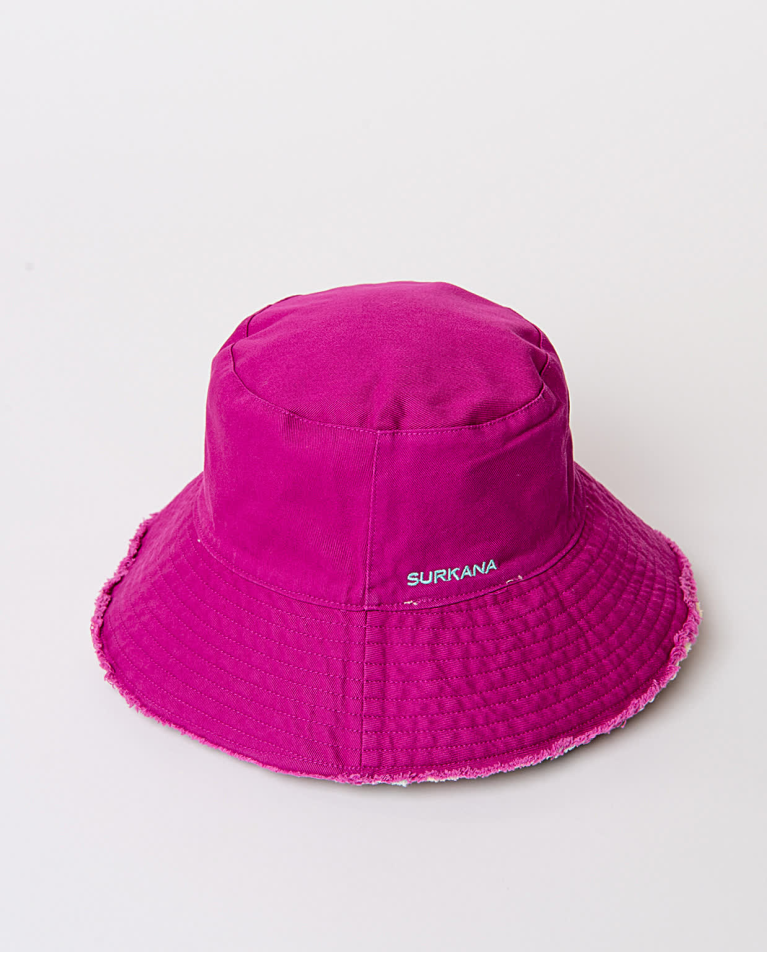 Surkana Sombrero Estampado Reversible Fucsia