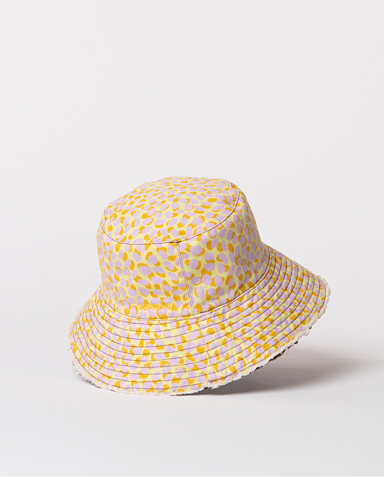 Surkana Sombrero Estampado Reversible Marrón