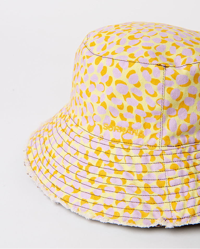 Surkana Sombrero Estampado Reversible Marrón