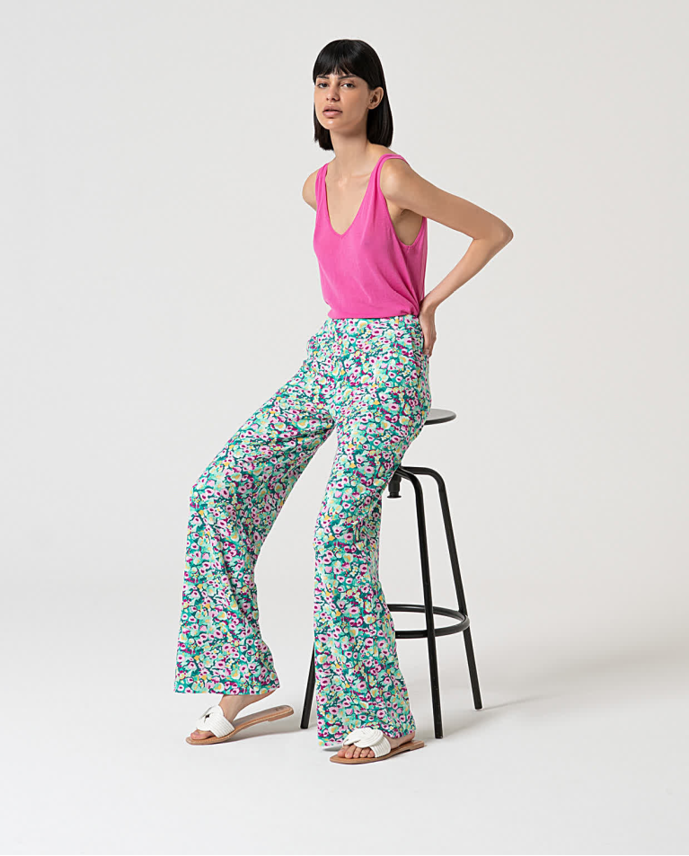 Surkana Top Básico Tirantes Algodón Rosa