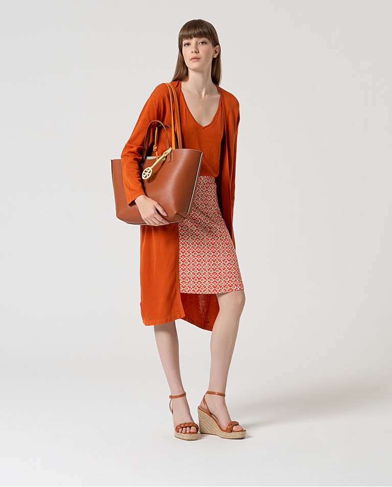 Surkana Top Básico Tirantes Algodón Teja