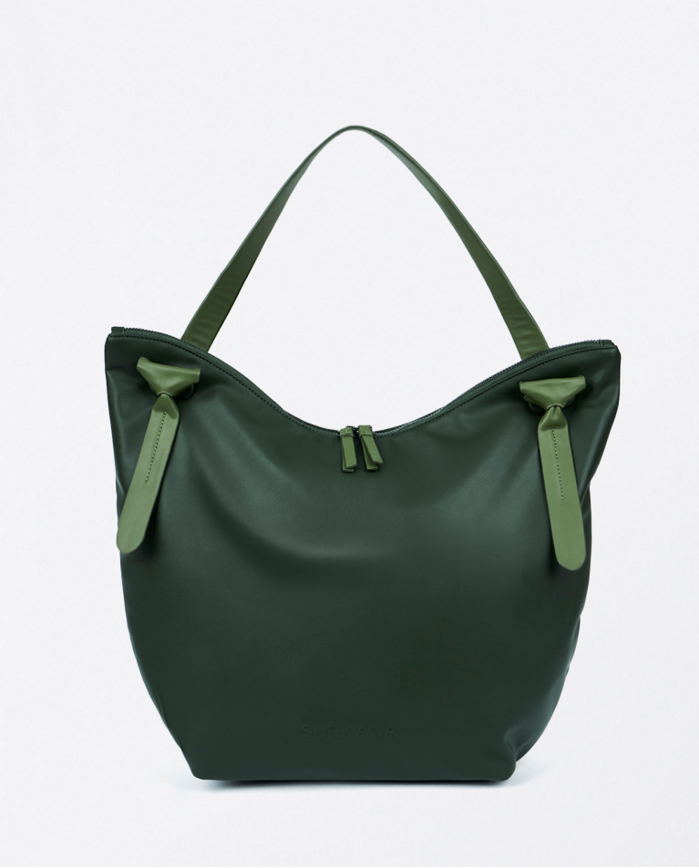 Surkana Tote Bag De Piel Vegana Kaki