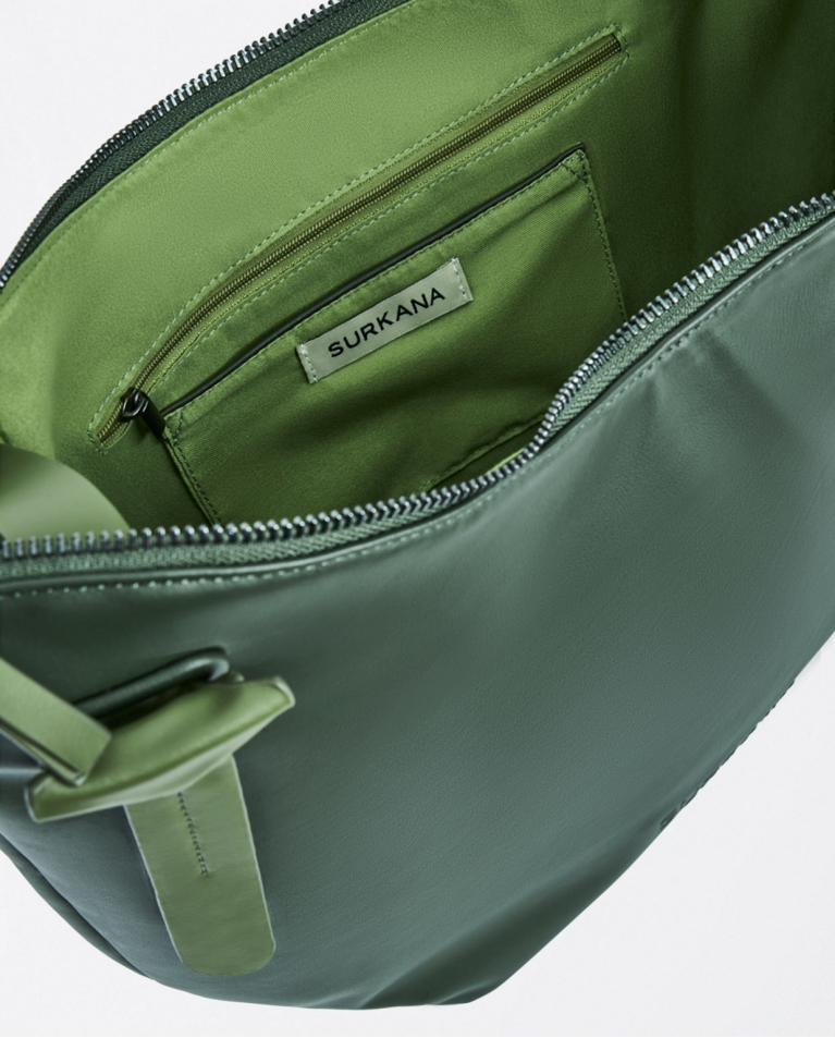 Surkana Tote Bag De Piel Vegana Kaki