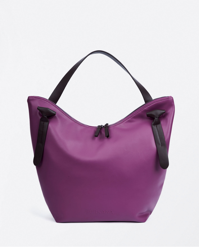 Surkana Tote Bag De Piel Vegana Morado