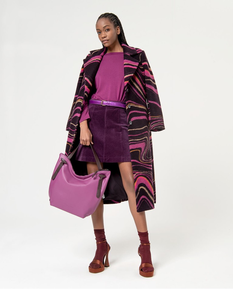 Surkana Tote Bag De Piel Vegana Morado