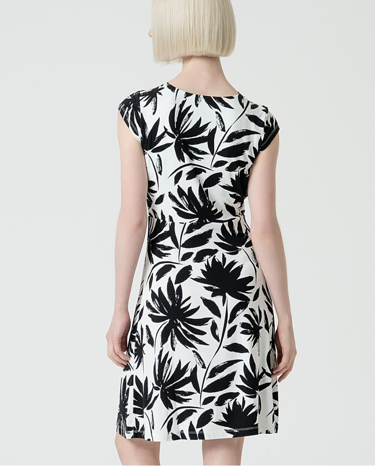 Surkana Vestido Elástico Corto Y Cruzado Negro