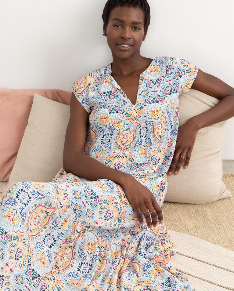 surkana Vestido largo viscosa ecovero Multi