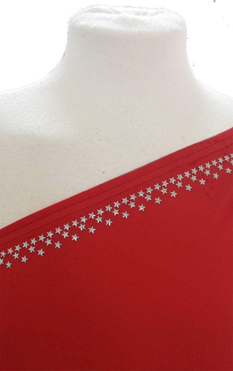 Susana Escribano Blusa Naranja Con Lazada. Crep Verano