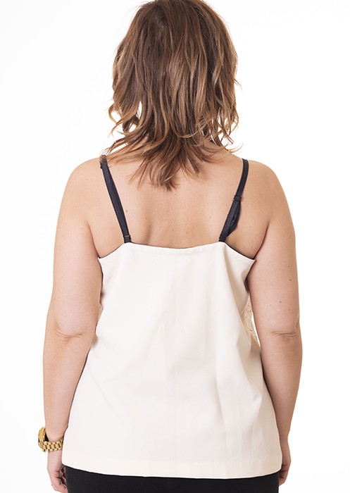 Susana Escribano Blusita Lencera Ancha. Tirantes Ajustables