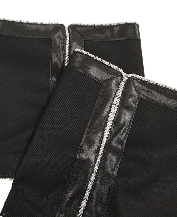 susana escribano Bocamanga para tunica. Cordon plateado