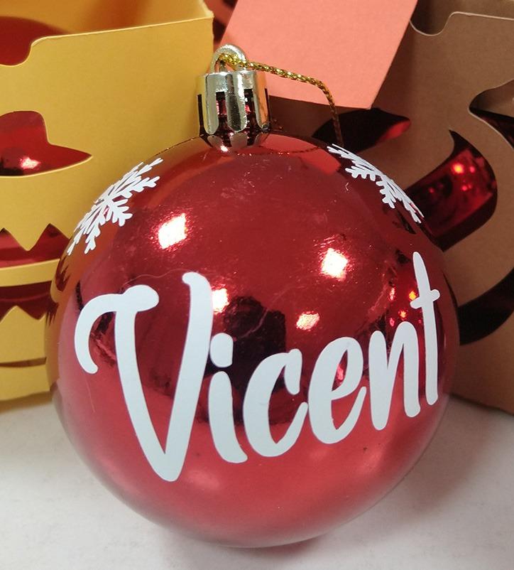susana escribano Bolas de navidad personalizadas para familia