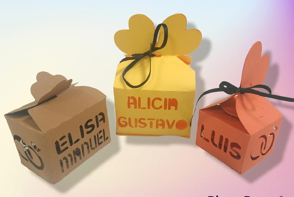 susana escribano Cajita personalizada detalle para boda